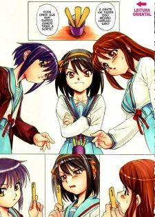 (C70) [Kacchuu Musume (Nishitsuki Tsutomu)] Suzumiya Haruhi no Nisemono | Sorte Grande (Tetsuwan Nurse) (Suzumiya Haruhi no Yuuutsu) [Portuguese-BR] [Downs Brasil] [Decensored] - page 2