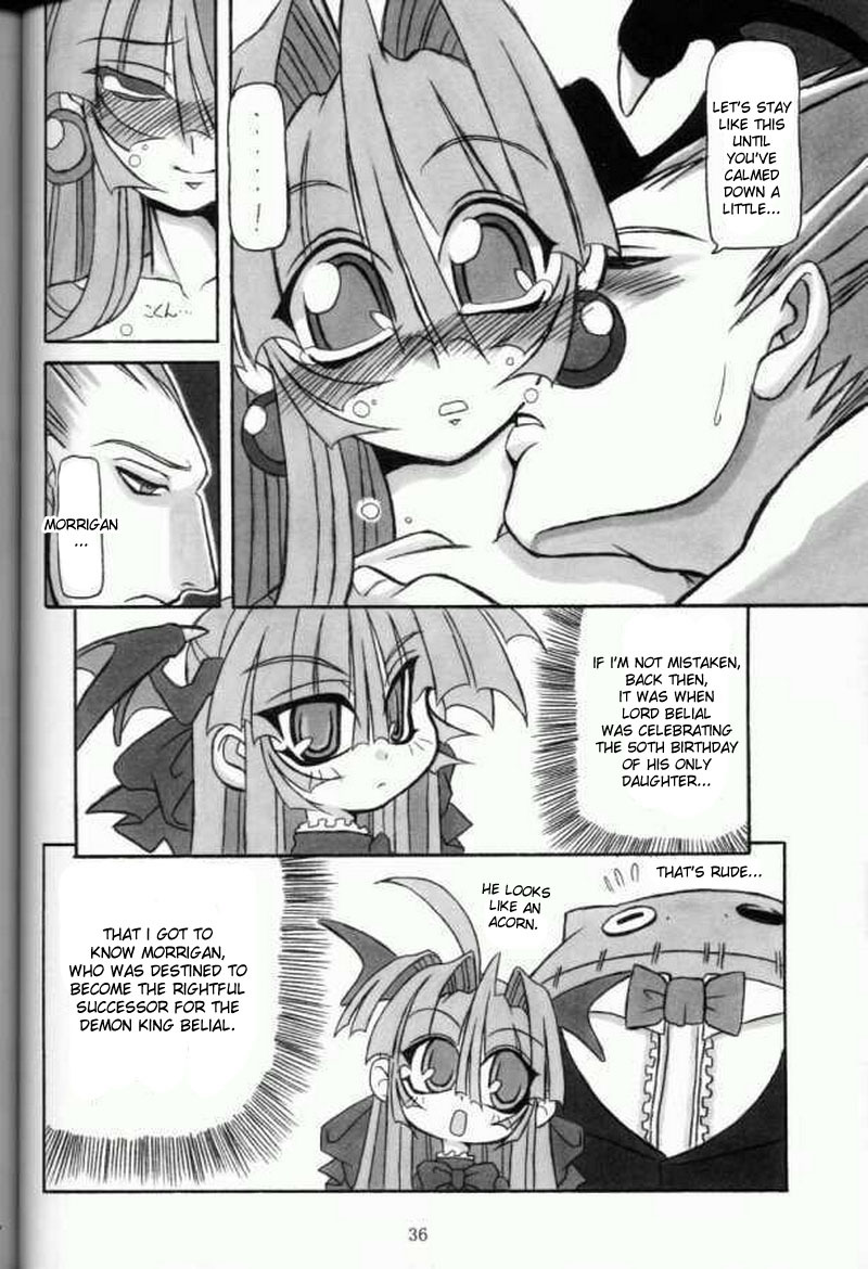 (C61) [NNZ DAN (Great Magami)] Moeyo!! Morrigan (Darkstalkers) [English] page 35 full