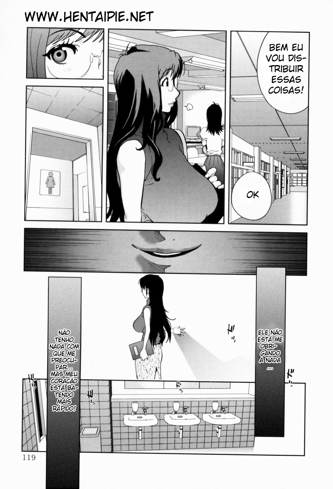 [Kotoyoshi Yumisuke] Kumikyoku Mitsunyuu - Mammosus Vacca Narratio [Portuguese-BR] [Hentaipie.net] page 120 full
