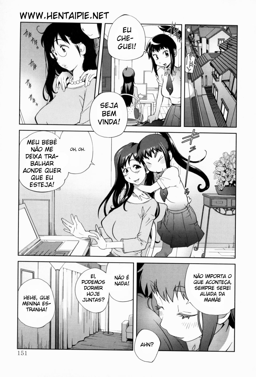 [Kotoyoshi Yumisuke] Kumikyoku Mitsunyuu - Mammosus Vacca Narratio [Portuguese-BR] [Hentaipie.net] page 152 full