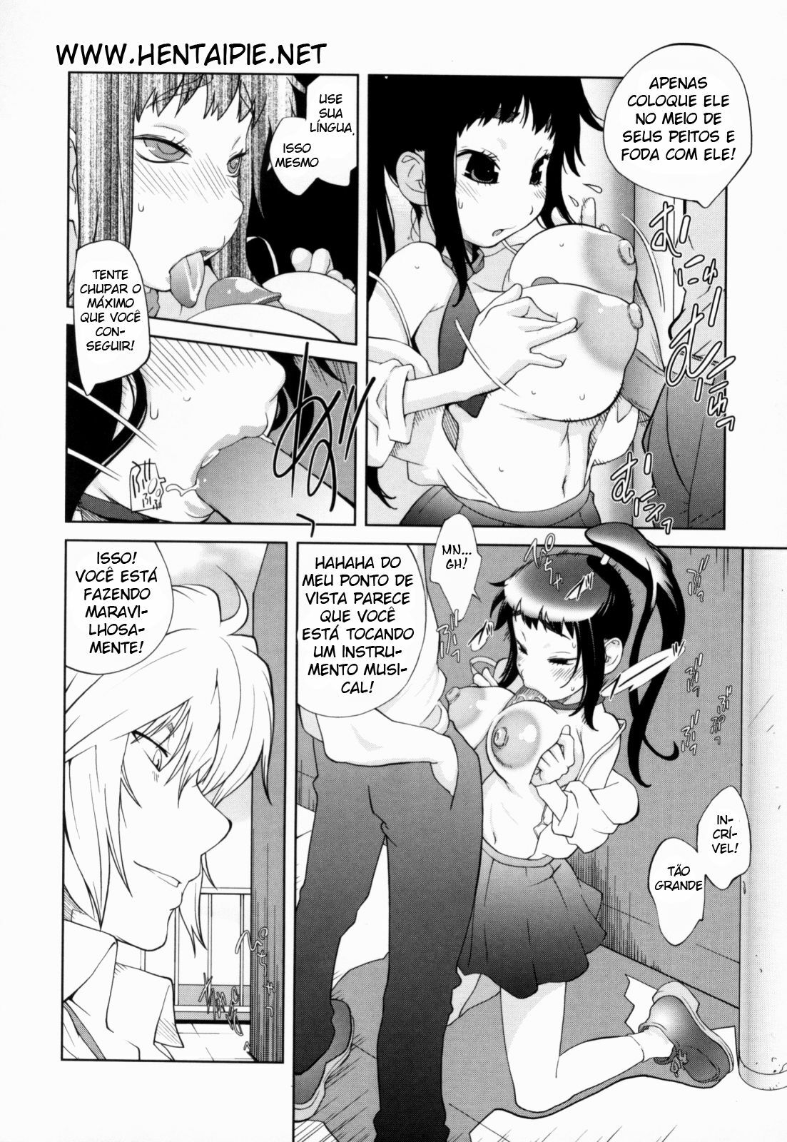 [Kotoyoshi Yumisuke] Kumikyoku Mitsunyuu - Mammosus Vacca Narratio [Portuguese-BR] [Hentaipie.net] page 159 full