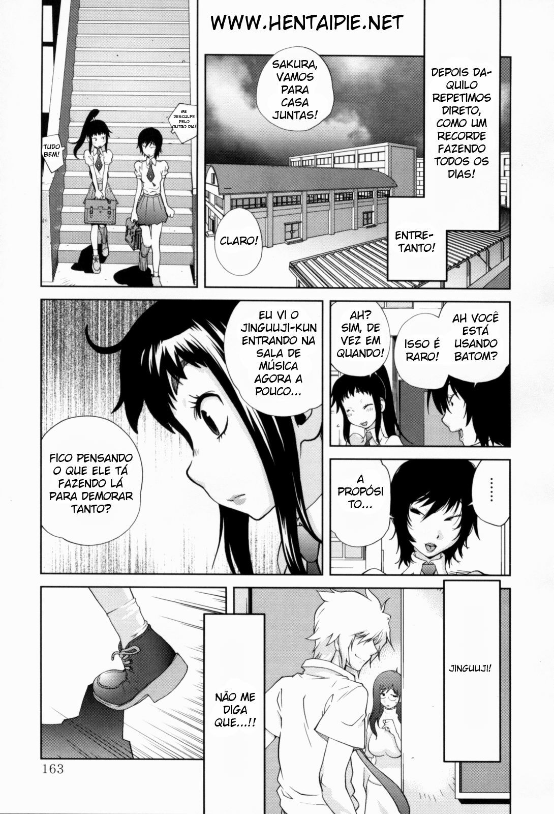 [Kotoyoshi Yumisuke] Kumikyoku Mitsunyuu - Mammosus Vacca Narratio [Portuguese-BR] [Hentaipie.net] page 164 full