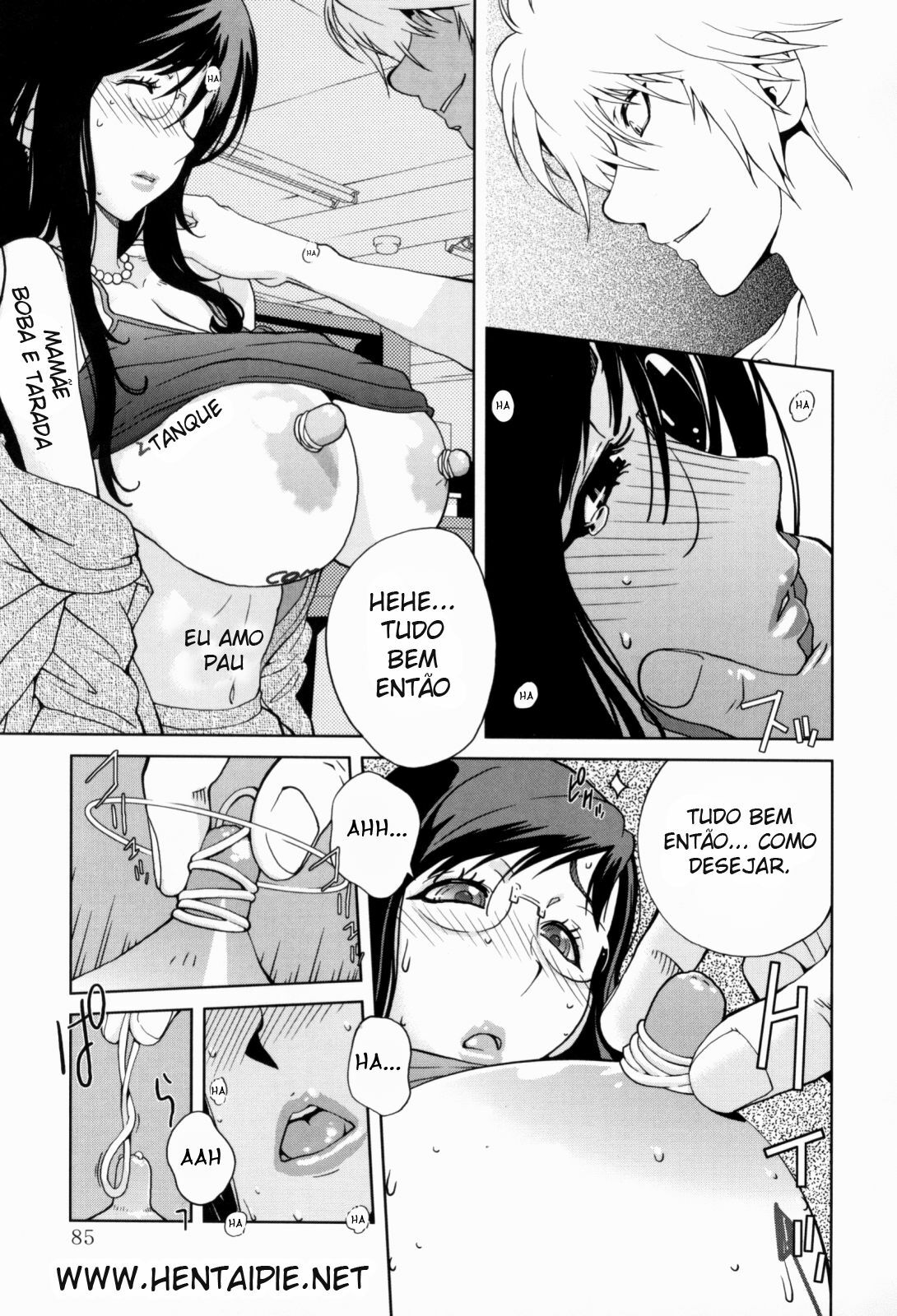 [Kotoyoshi Yumisuke] Kumikyoku Mitsunyuu - Mammosus Vacca Narratio [Portuguese-BR] [Hentaipie.net] page 86 full