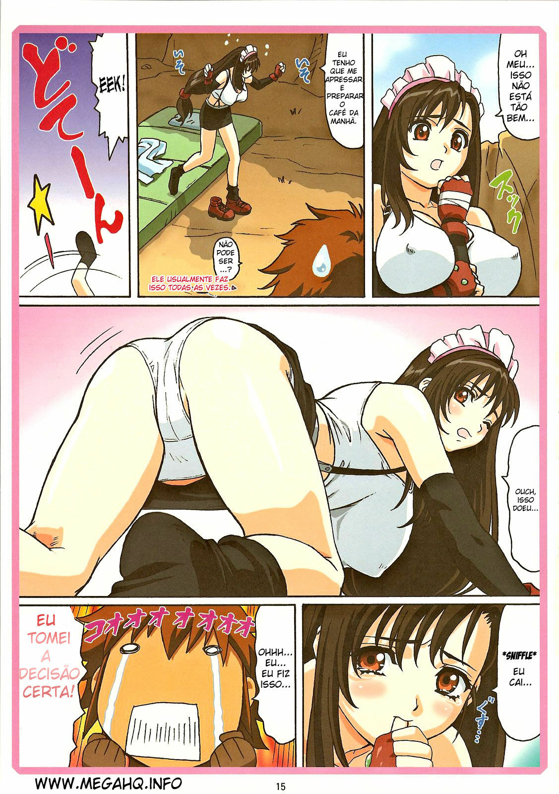 (C70) [Ohkura Bekkan (Ohkura Kazuya)] Tifa W cup (Final Fantasy VII) [Portuguese-BR] page 14 full