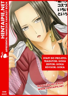 (COMIC1☆3) [Yorimichi (Arsenal)] Oyome-san Series ~Yome Hancock ni Cosplay Sasete Iroiro Shite Morau to Iu Mousou Bon~ (One Piece) [Portuguese-BR] [Goka]
