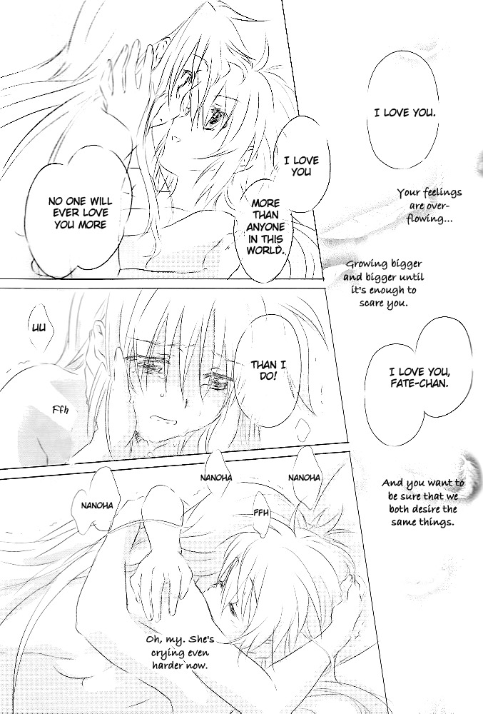 (Lyrical Magical 6) [Kurikoro. (Tokoharu)] Sweetest Love (Mahou Shoujo Lyrical Nanoha) [English] [NanoFate] page 20 full