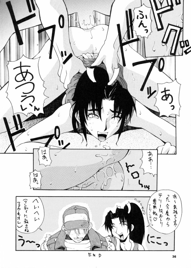(CR28) [MANGANA (Doluta, Nishimo)] Nyan Nyan KUNOICHI (Dead or Alive, King of Fighters) page 35 full