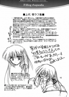 (C61) [Aruku Denpatou no Kai (Atono Matsuri, Kimura Shuuichi)] Filling Rhapsodia (Suika) - page 15