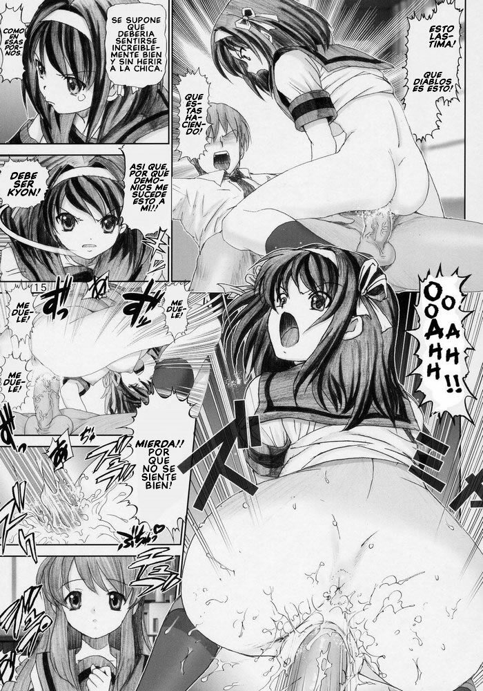 [Raijinkai (Haruki Genia)] Migurui 2 - Ryoumiya Haruhi no Soushitsu | La Perdida de Haruhi (The Melancholy of Haruhi Suzumiya) [Spanish] page 15 full