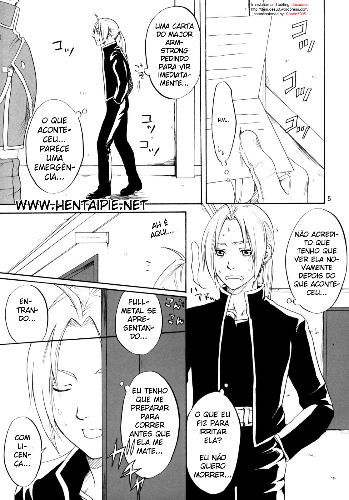 [R55 Kyouwakoku (Kuroya Kenji)] SOIX 3 (Fullmetal Alchemist) [Portuguese-BR] [Hentaipie.net] [2008-09] page 6 full