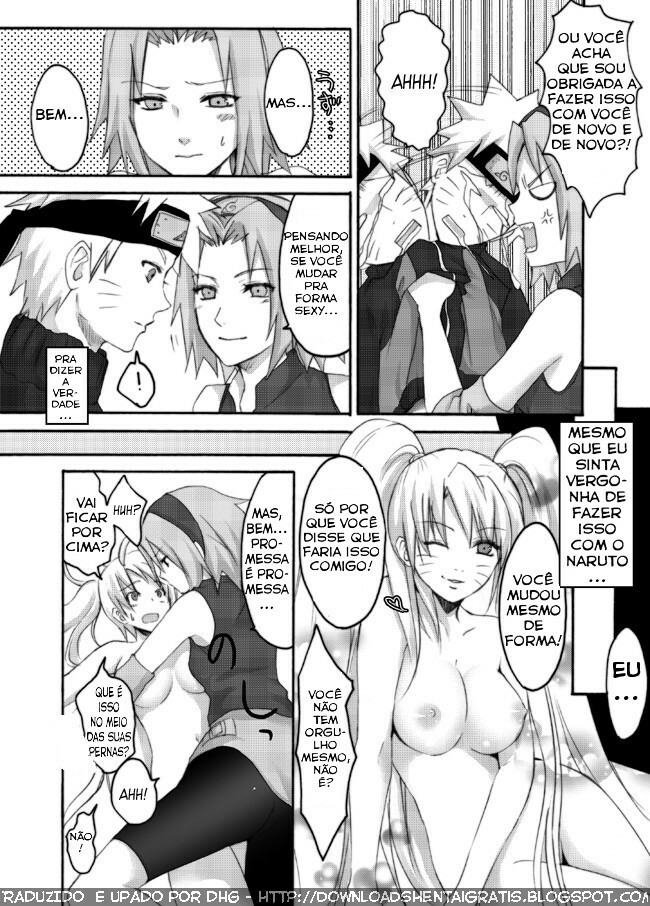 [Ningen Modoki (Random)] Otsugi wa ONOROKE Ninpoujou (NARUTO) [Portuguese-BR] [DHG] page 5 full