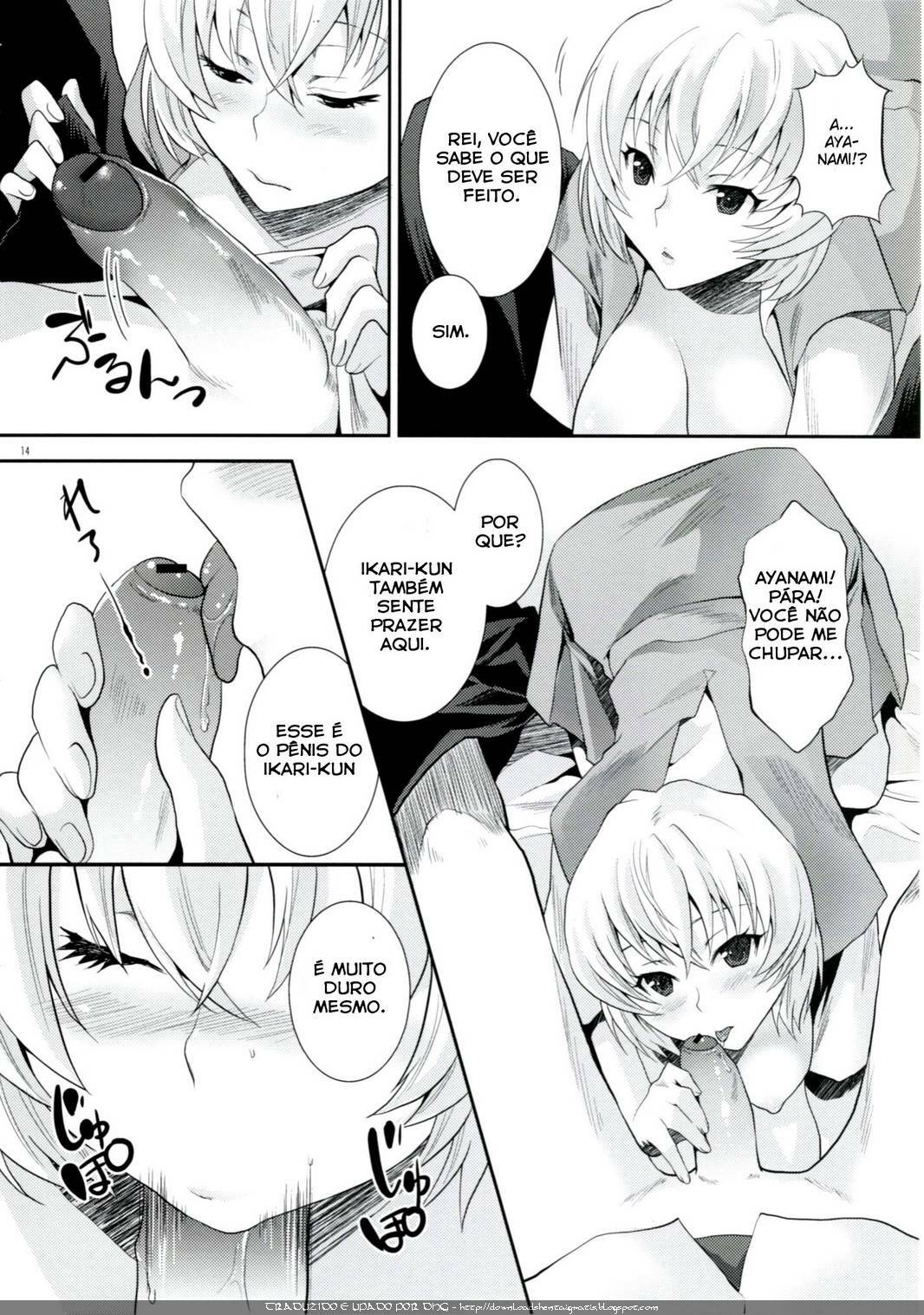 (C76) [Koakuma Sageha (Sage Joh)] ERO Shuurai Ayanami Rei no Baai (Neon Genesis Evangelion) [Portuguese-BR] [DHG] page 13 full