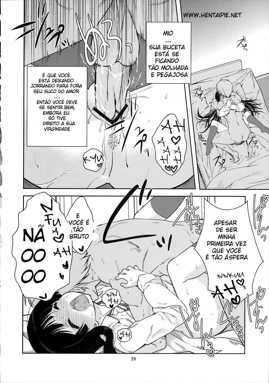 (C76) [Nama Cream Biyori (Nanase Meruchi)] Mio-tan! (K-ON!) [Portuguese-BR] [Hentai Pie] page 25 full