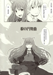 (Mimiket 16) [Neko no Paraiso (Neko no Te)] Ookami no Enbukyoku (Spice and Wolf) [Chinese] - page 3