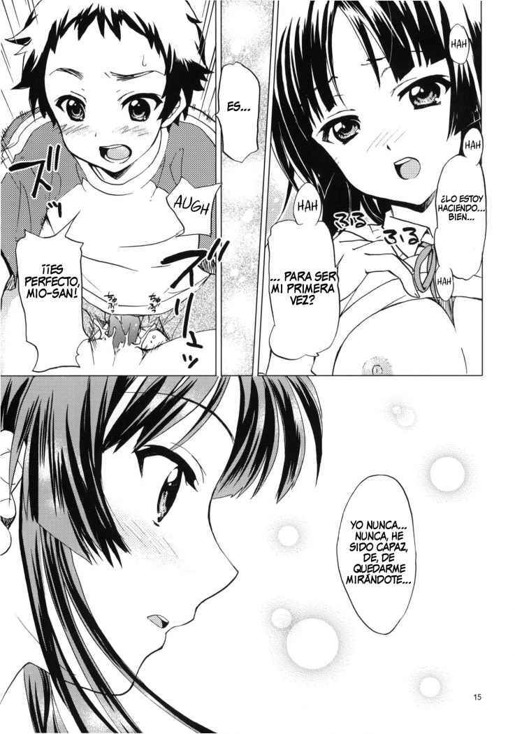 (C76) [SUKAPON-DO (Kagawa Tomonobu, Yano Takumi)] Lazy Summer (K-ON!) [Spanish] page 14 full
