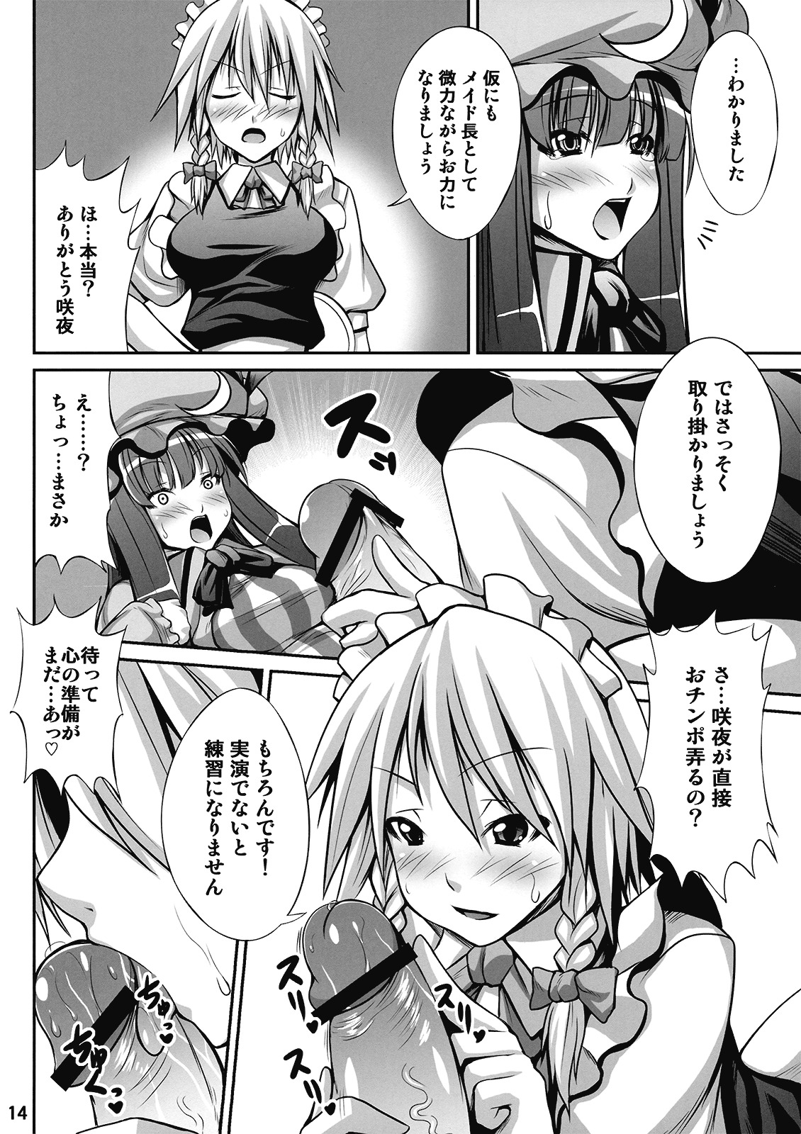 (C77) [Nounai Ekijiru (somejima)] Maid in Witch (Touhou Project) page 14 full