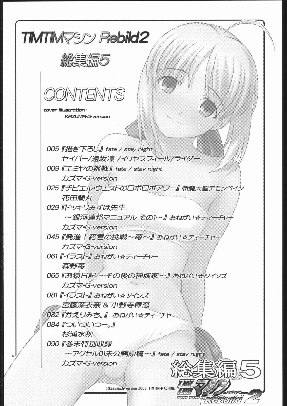 (ComicCAMERUN) [TIMTIM MACHINE (Various)] TIMTIM MACHINE Rebuild 2 Soushuuhen 5 (Various) page 3 full