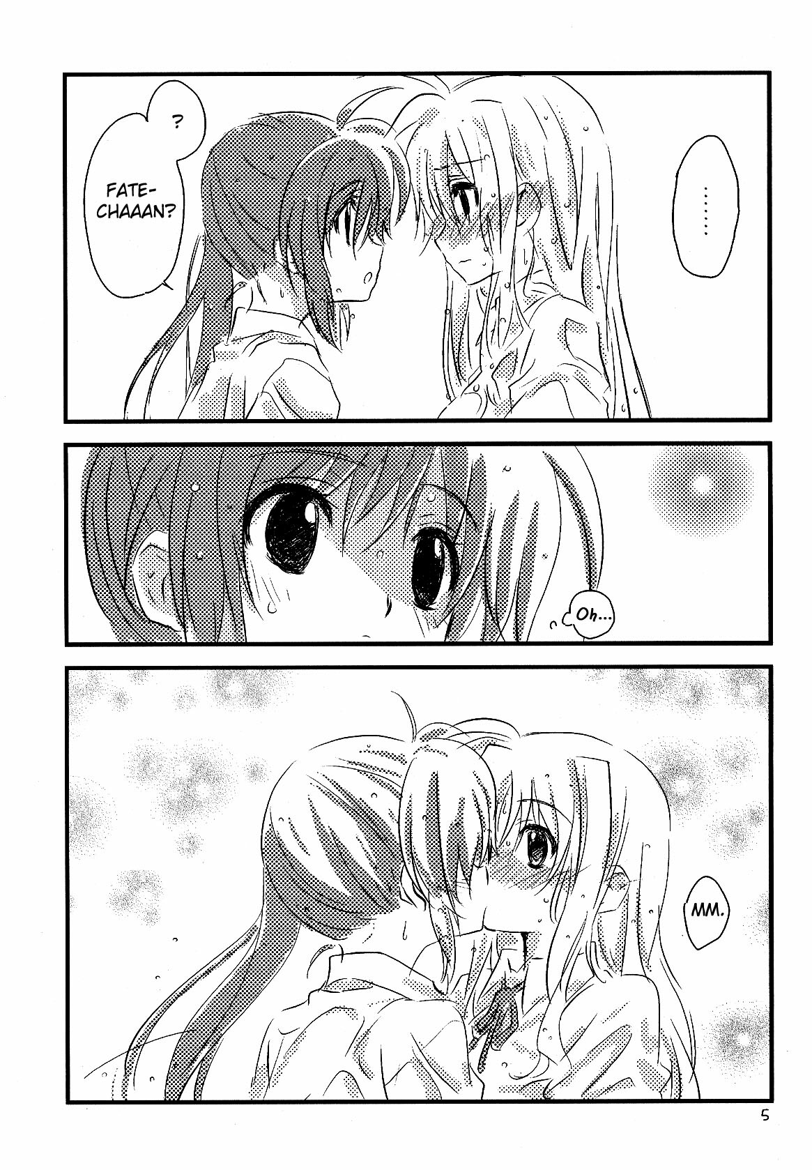 (C76) [kuri koro. (tokoharu)] Yuudachi | Evening Rain (Mahou Shoujo Lyrical Nanoha) [English] [NanoFate + Wings of Yuri] page 4 full