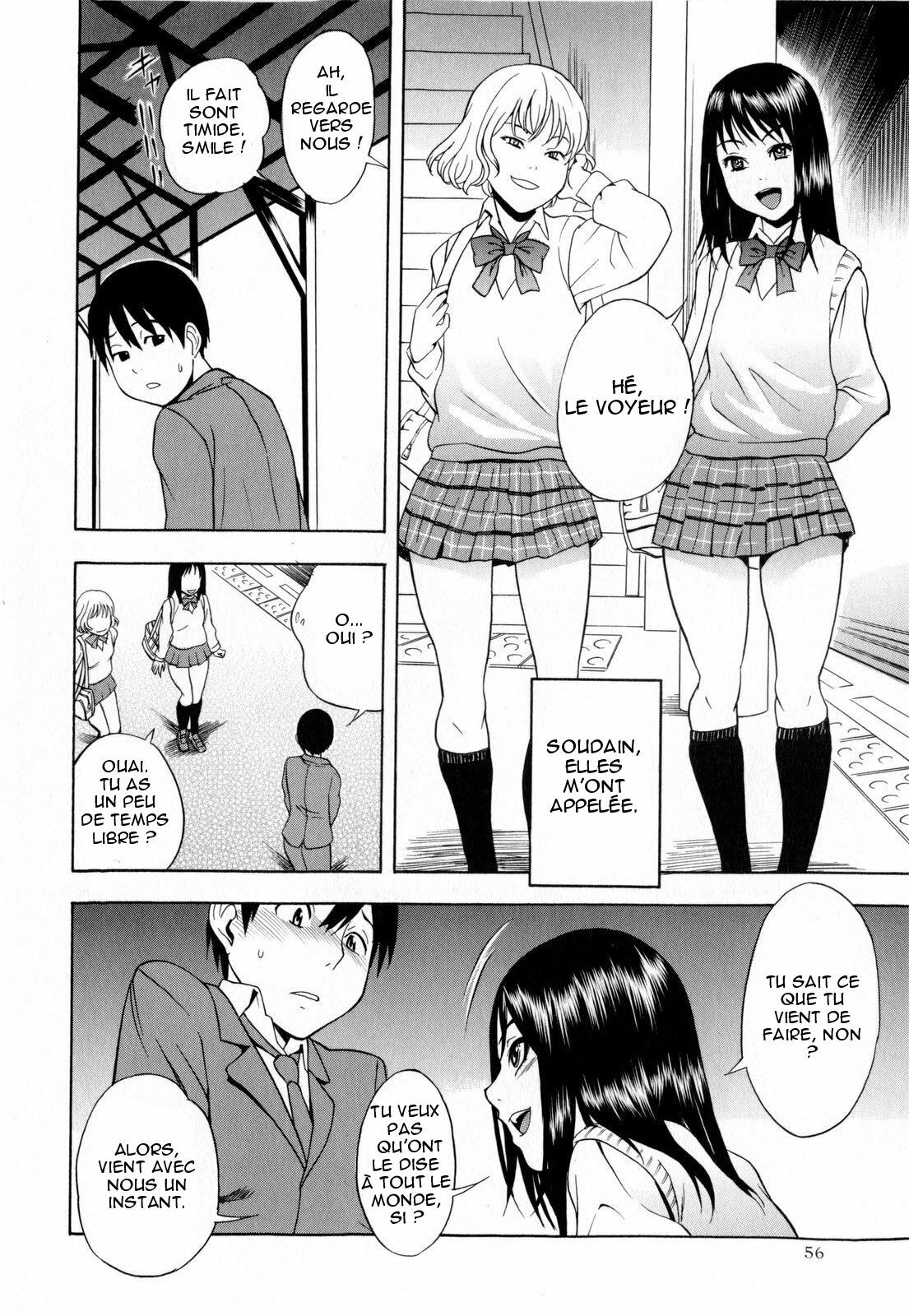 [Shiden Akira] Panchira Ero Tenshi | Naughty Upskirt Angels (COMIC Masyo 2010-03) [French] [Booth] [Decensored] page 13 full