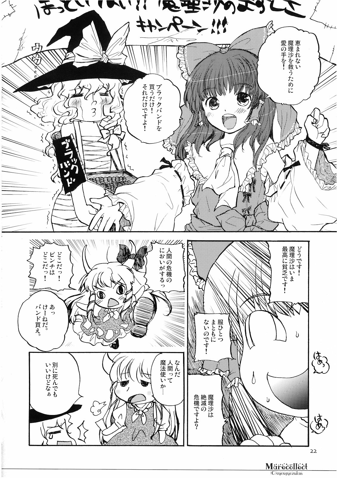 (C74) [Shoujo Zukin (Hatomugi Munmun)] Marecollect (Touhou Project) page 22 full
