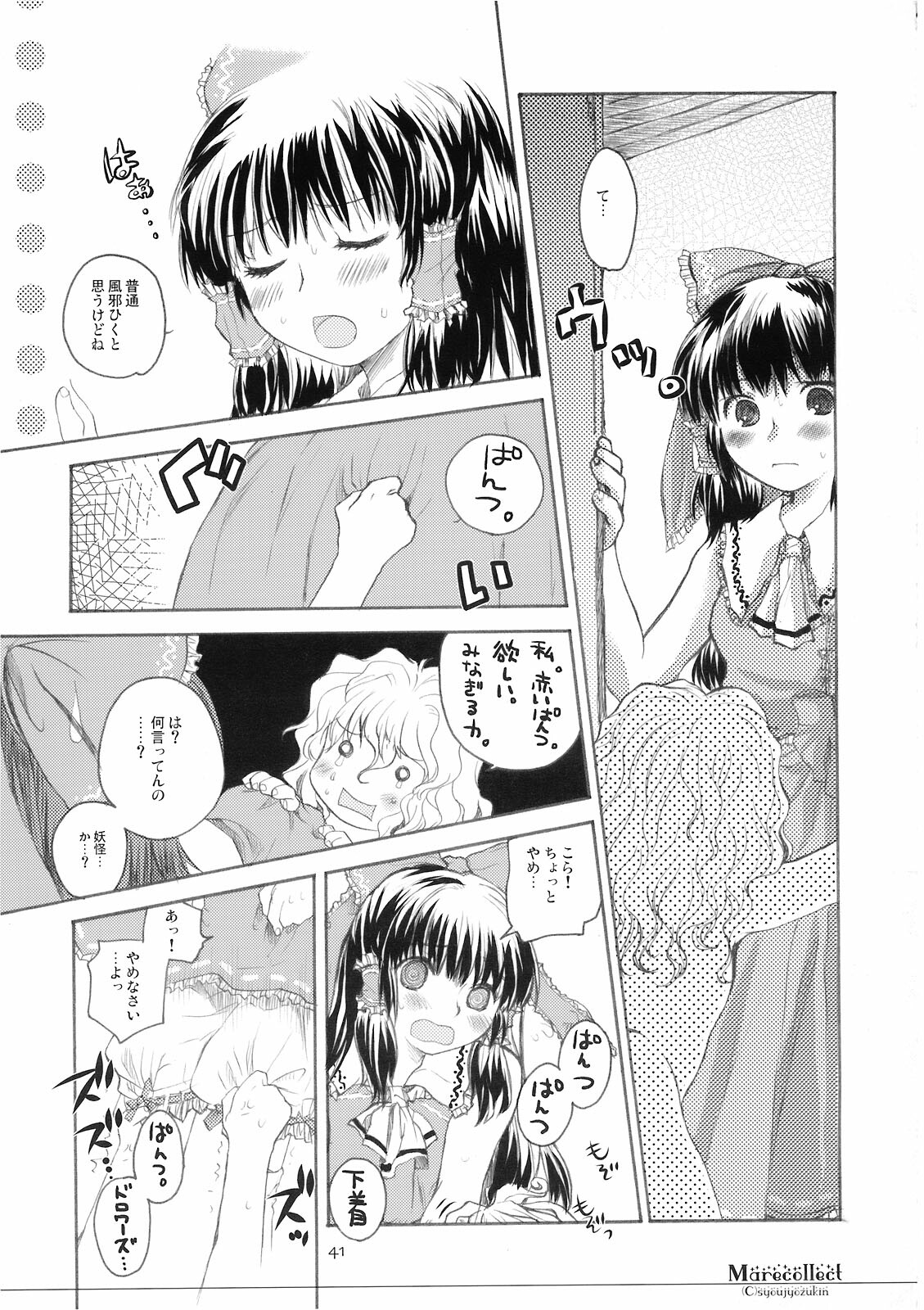 (C74) [Shoujo Zukin (Hatomugi Munmun)] Marecollect (Touhou Project) page 41 full