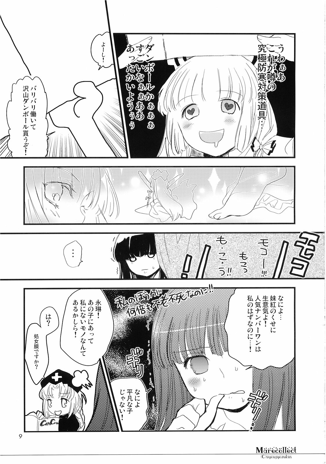 (C74) [Shoujo Zukin (Hatomugi Munmun)] Marecollect (Touhou Project) page 9 full
