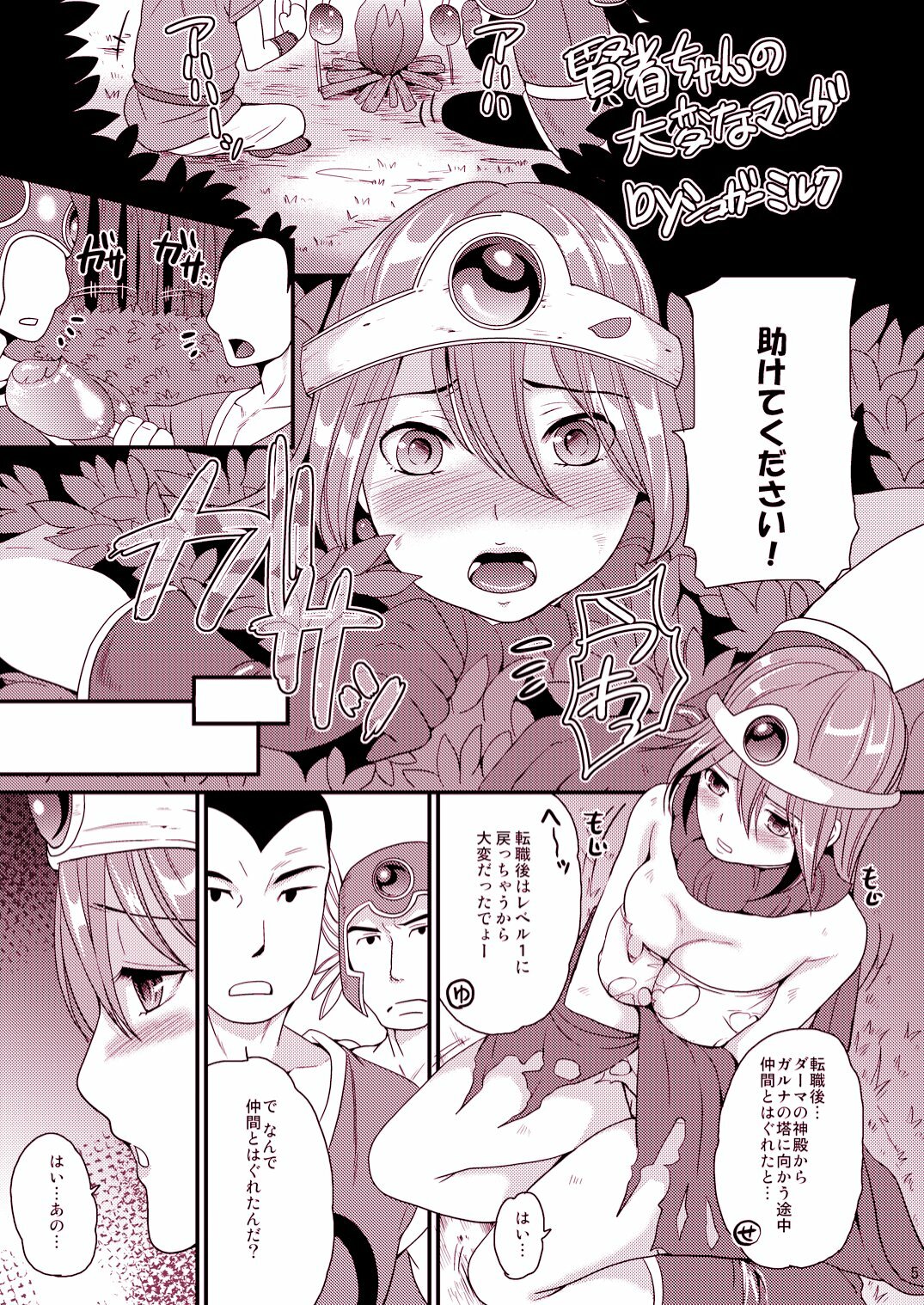 [Suger Honey (Sugar Milk, Mizuki Honey)] Kenja to Senshi ga Sanran Sarechau Hon (Dragon Quest III) [Digital] page 5 full