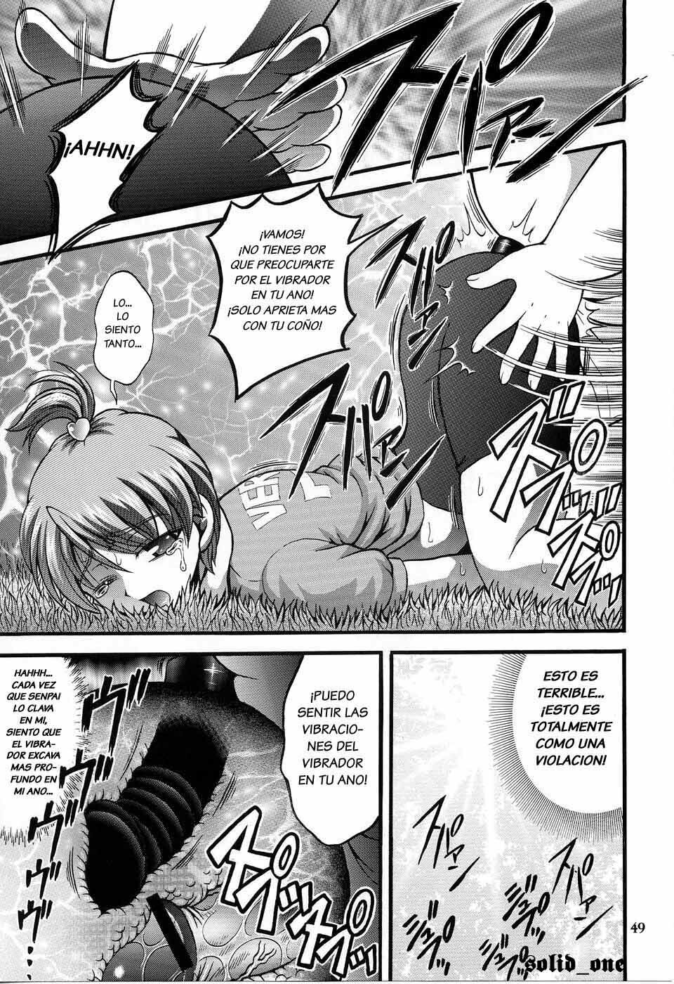 (C70) [Kuroyuki (Kakyouin Chiroru)] Milk Hunters 5 (Futari wa Precure) [Spanish] [solid_one] page 47 full