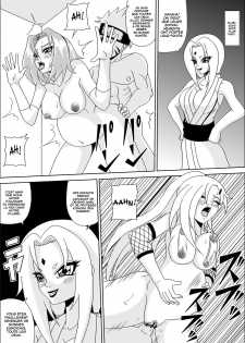 [Pyramid House (Muscleman)] Kunoichi Ryoujoku Tane Tsuki Shugyou | Kunoichi Disgrace (Naruto) [French] [HFR] - page 35