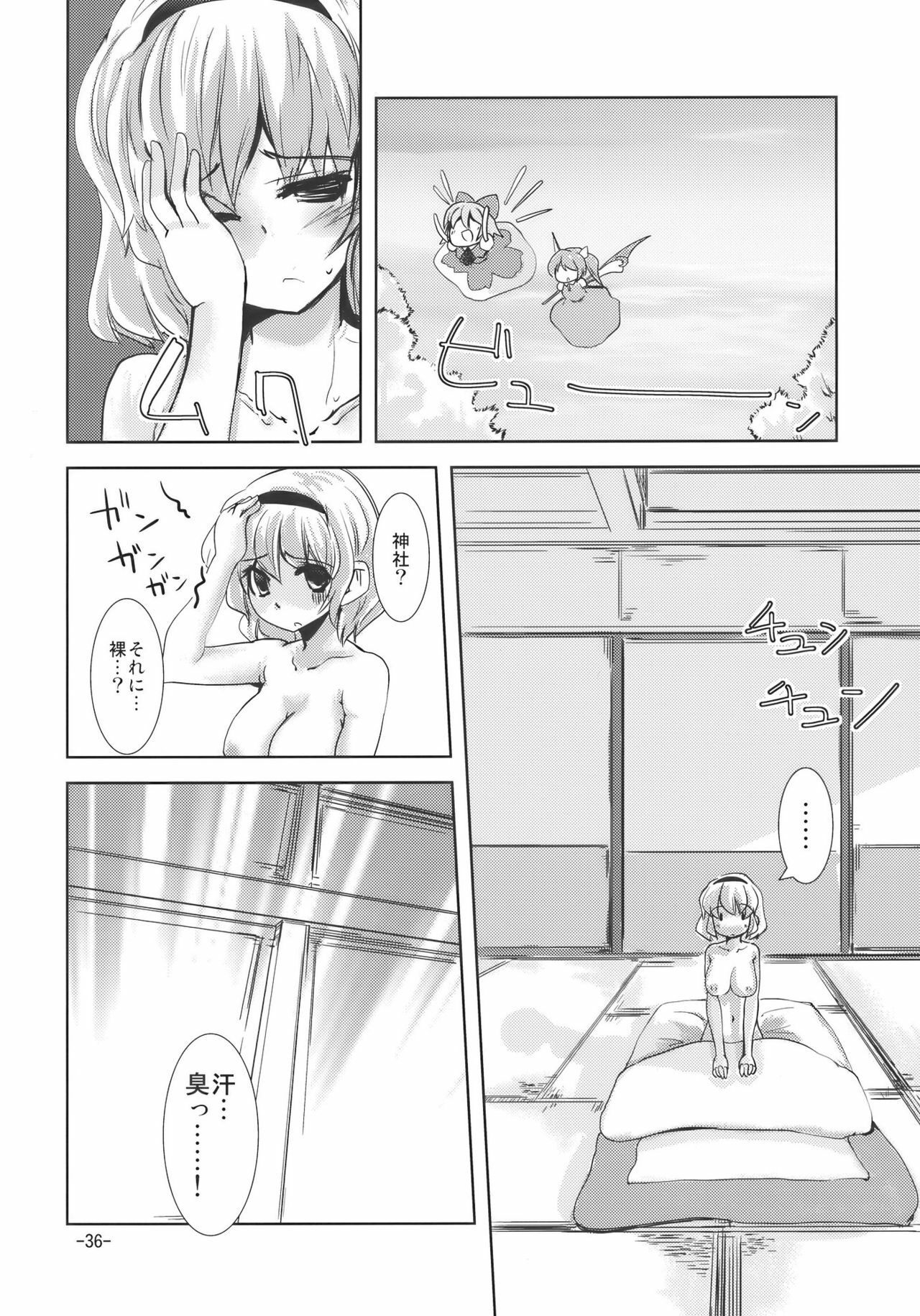 (Reitaisai 7) [Sanzoku no Uta (Takara Akihito)] Enkai ni Ikou (Touhou Project) page 36 full