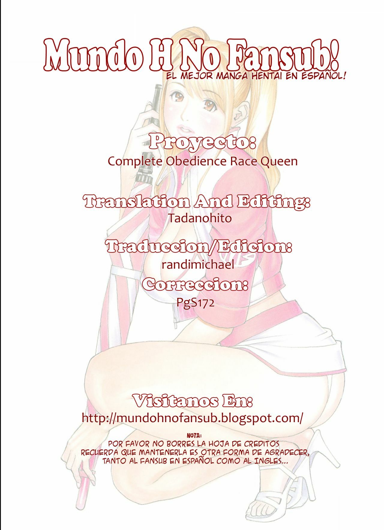 [Izayoi Seishin, Yamasaki Masato] Zettai Fukujuu Race Queen (M-jo Senka) [Spanish] [Mundo H No Fansub!] page 12 full