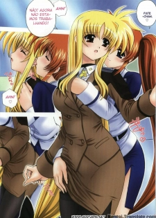 (C74) [Kamogawaya (Kamogawa Tanuki)] Nineteens NxF (Mahou Shoujo Lyrical Nanoha) [Portuguese-BR] [HentaiPie] - page 2
