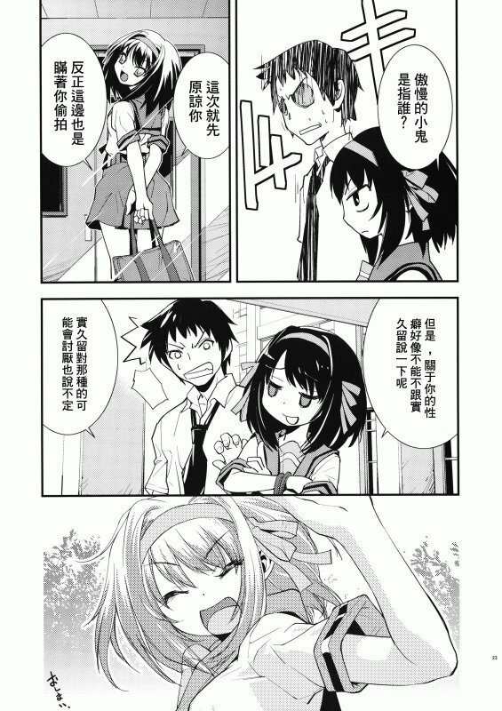 (C72) [Hapoi-Dokoro (Okazaki Takeshi)] Anomaly 0 (The Melancholy of Haruhi Suzumiya) [Chinese] [萌文化研究社漢化] page 20 full