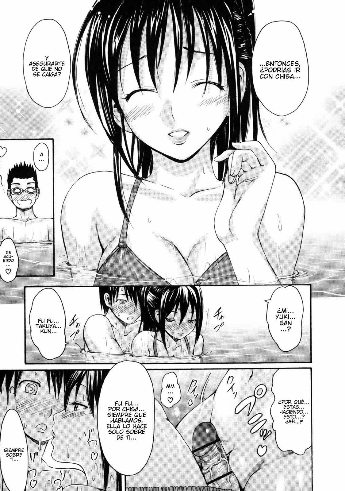 [E-musu Aki] Poolside no Yuuwaku | Temptation By The Pool (Torokeru Karada) [Spanish] [Javiert239] page 12 full