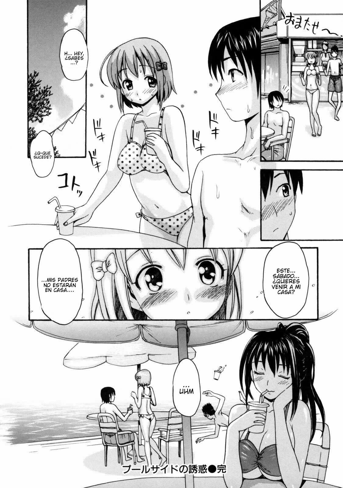 [E-musu Aki] Poolside no Yuuwaku | Temptation By The Pool (Torokeru Karada) [Spanish] [Javiert239] page 23 full