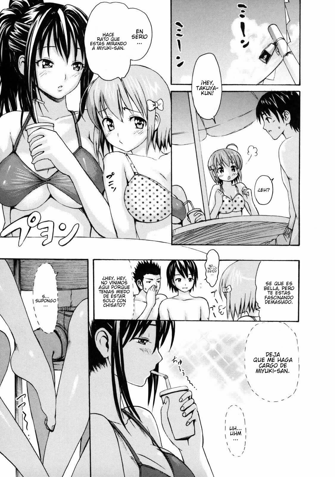 [E-musu Aki] Poolside no Yuuwaku | Temptation By The Pool (Torokeru Karada) [Spanish] [Javiert239] page 8 full