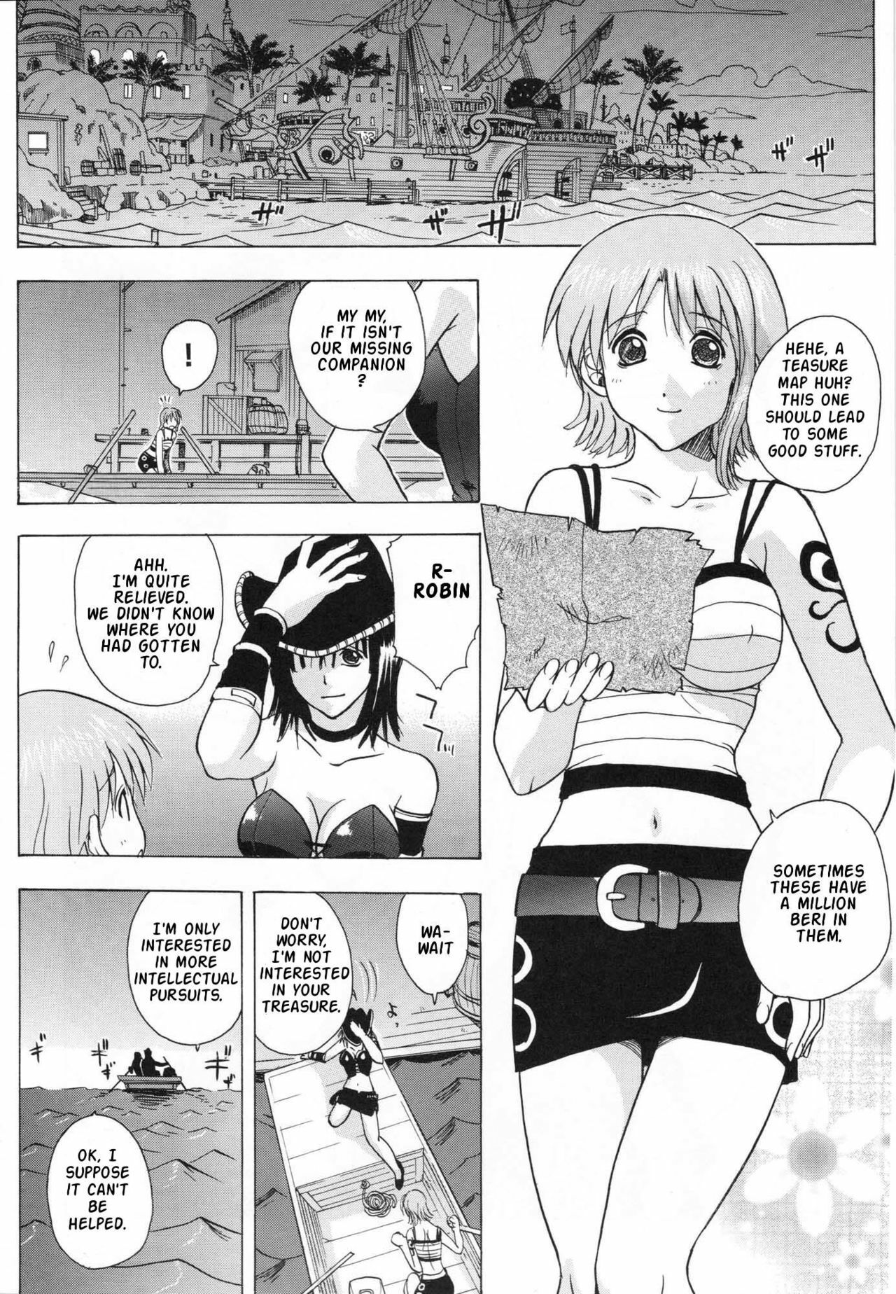 (CR35) [Studio Wallaby (Kika = Zaru)] Nami to Robin no I Love Piece (One Piece) [English] {Doujin-Moe.us} page 3 full