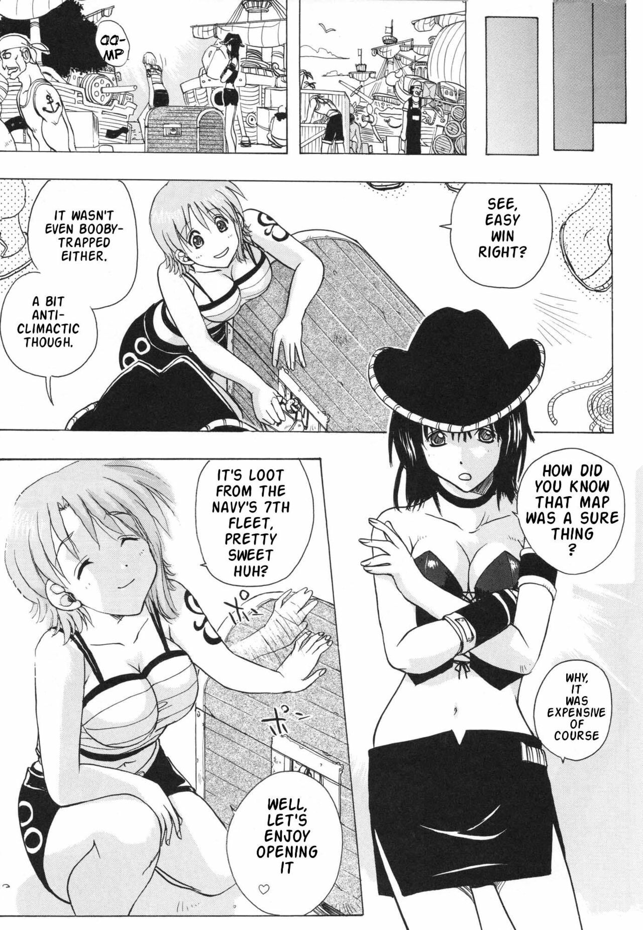 (CR35) [Studio Wallaby (Kika = Zaru)] Nami to Robin no I Love Piece (One Piece) [English] {Doujin-Moe.us} page 4 full