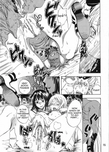 (C77) [Kurione-sha (Yu-ri)] Yokujou Rensa ~Nami Ver.~ (One Piece) [English] [doujin-moe.us] - page 14