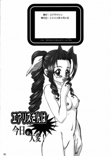 [Koala Machine (Tokiwa Kanenari)] Aerith-san wa kyou mo taihen! (Final Fantasy VII) - page 29