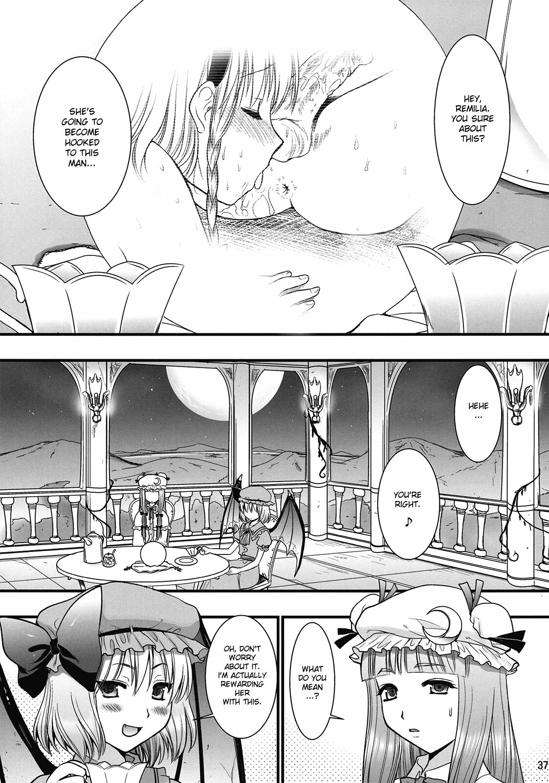 (C77) [Yuriru-Rarika (Kojima Saya)] R Saku -Sakuya e no Batsu- (Jou) (Touhou Project) [English] [desudesu] page 37 full
