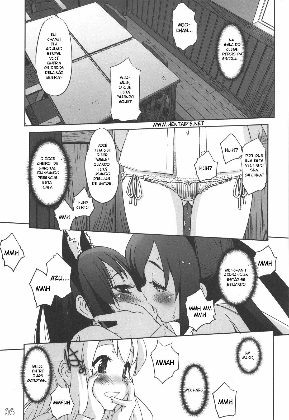 (C76) [G-Power! (Sasayuki)] Nekomimi to Toilet to Houkago no Bushitsu - Nekomimi and Restroom and Afterschool Clubroom (K-On!) [Portuguese-BR] [Siberwar] page 2 full