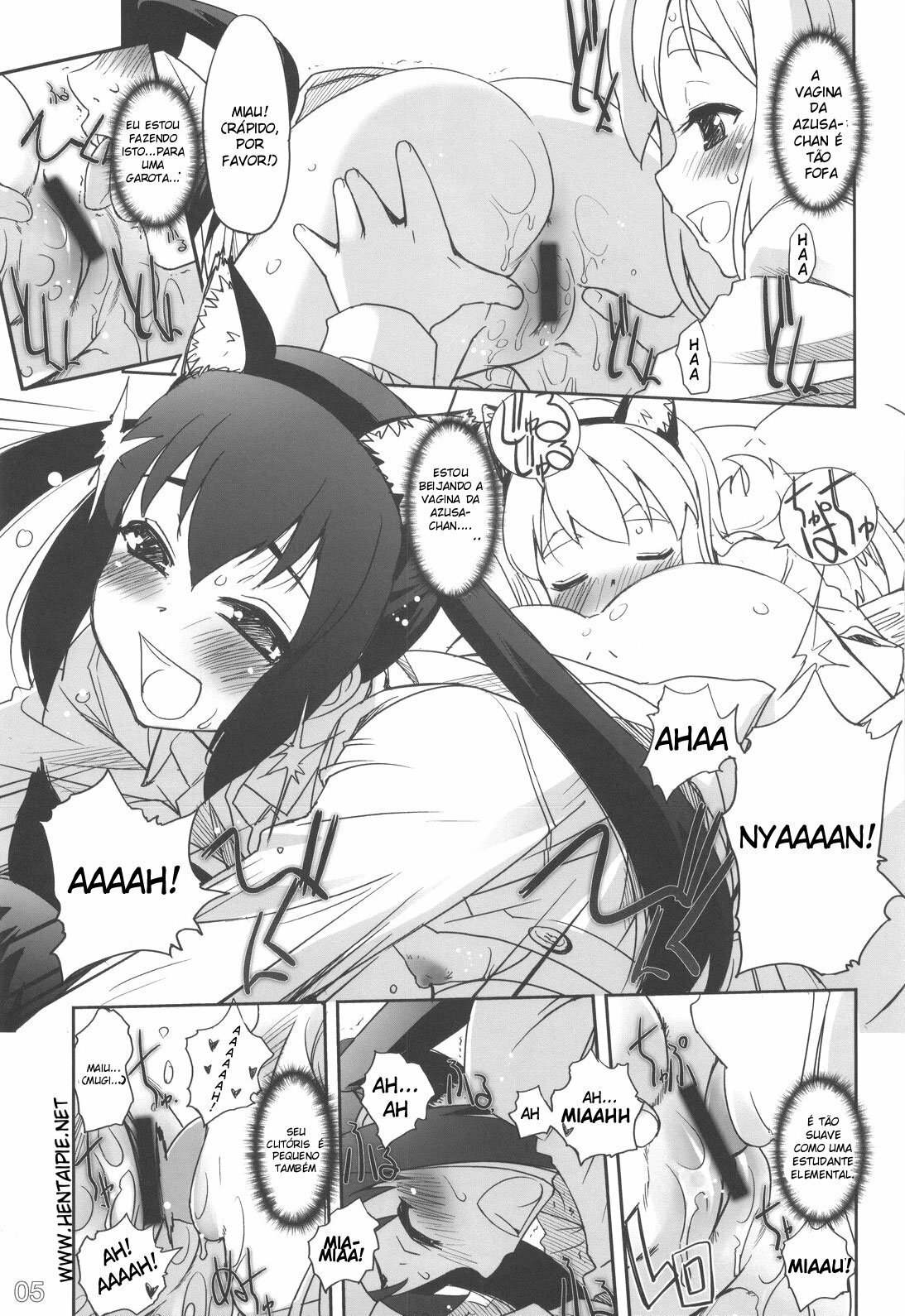 (C76) [G-Power! (Sasayuki)] Nekomimi to Toilet to Houkago no Bushitsu - Nekomimi and Restroom and Afterschool Clubroom (K-On!) [Portuguese-BR] [Siberwar] page 4 full