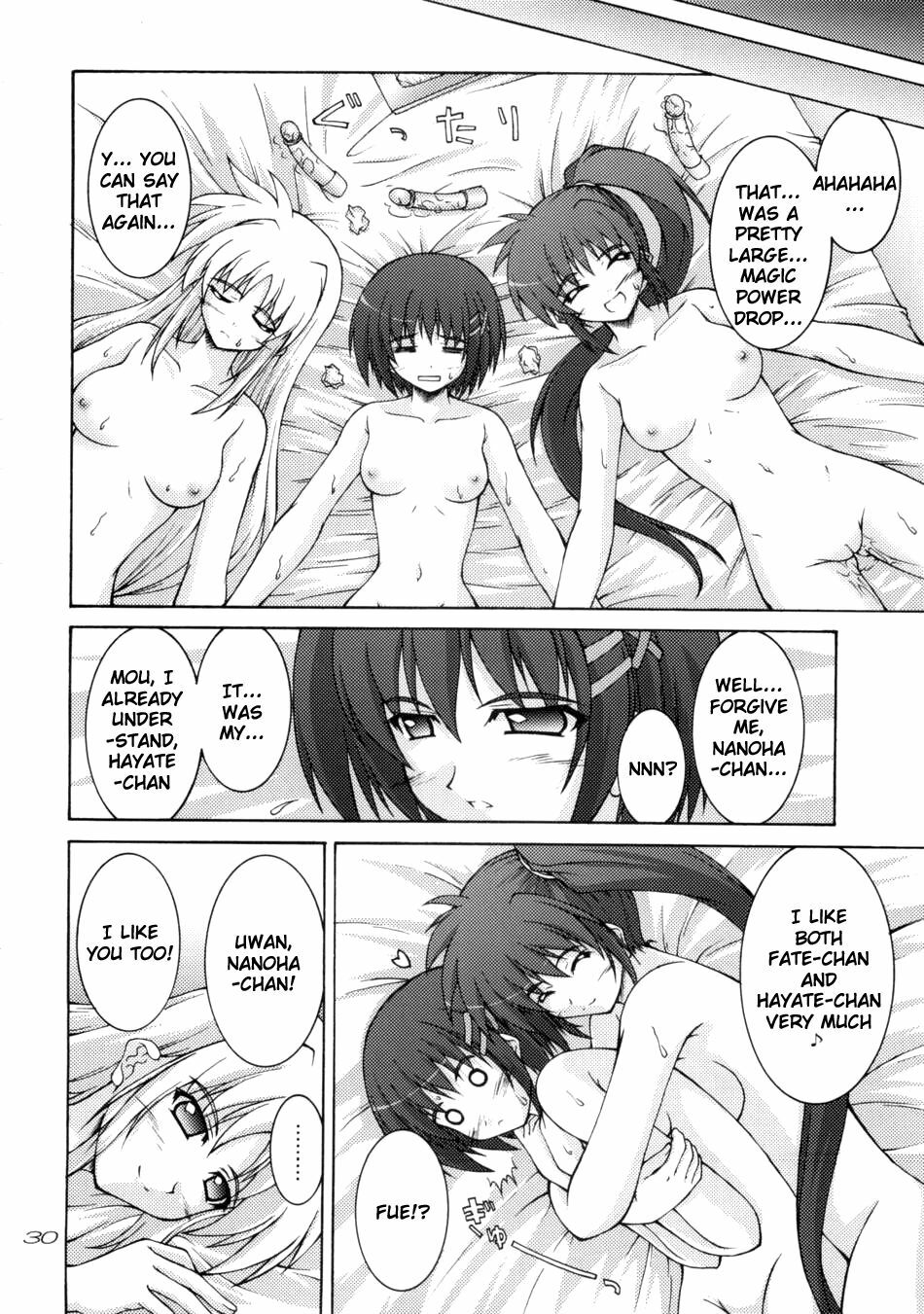 (C75) [Seitokaishitsu (Akimoto Dai)] Rokka wa Honjitsu mo Ijounashi (Mahou Shoujo Lyrical Nanoha) [English] page 28 full