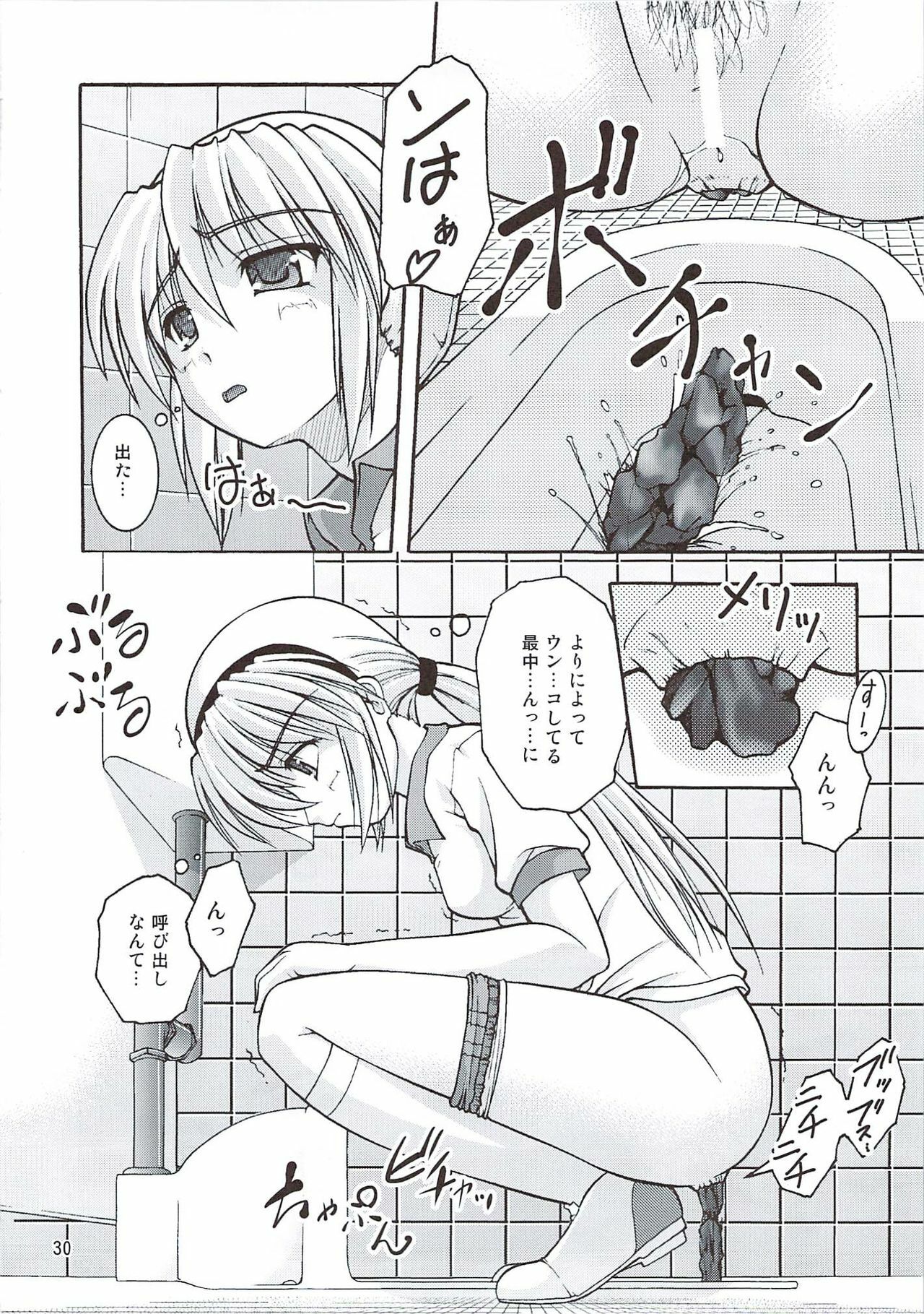 (C78) [Juicy Fruits (Satomi Hidefumi)] Bou Yuumei Koukou Joshi Toilet Tousatsu 2-jigen Bishoujo Hen Vol. 4 (Clannad) page 30 full