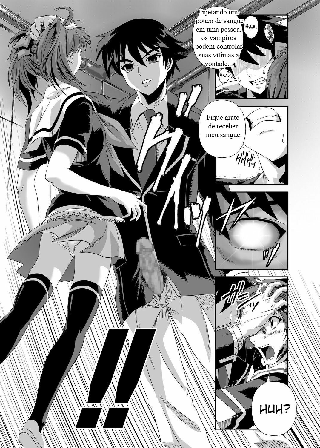 (C75) [Kamoro-SA-Z (Migiyori, Oobanburumai)] CAPU2 to Vampire (Rosario + Vampire) [Portuguese-BR] [Crono Strife] page 7 full