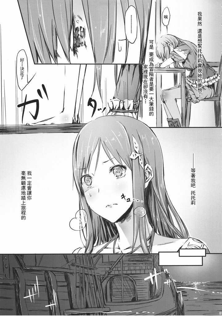 (SC48) [Cior (ken-1)] Gericht op de weg - Mezashita Michi no Saki ni (Atelier Totori) [Chinese] [萌动汉化组] page 9 full