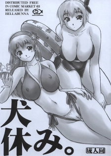 (C63) [Hellabunna (Iruma Kamiri)] Inu Yasumi. (Dead or Alive)