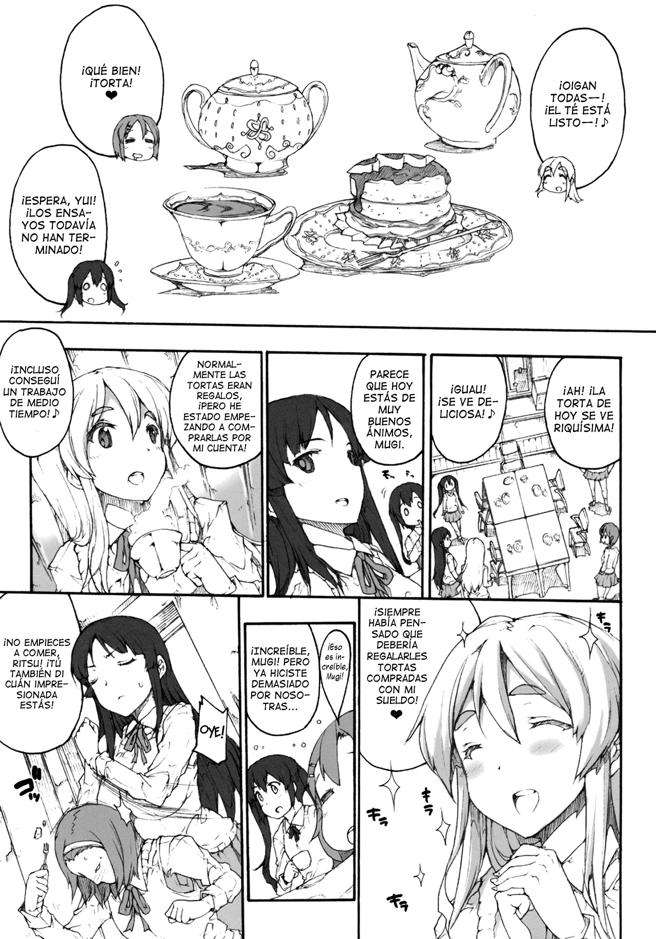 (C78) [ERECT TOUCH (Erect Sawaru)] Mugippai♪ (K-ON!) [Spanish] [Lateralus-Manga] page 4 full