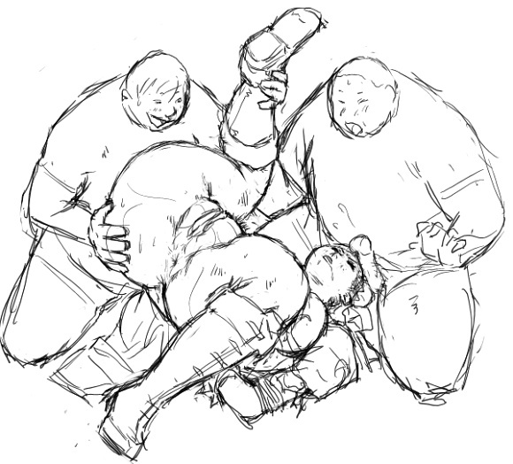 [8 no Ji Club] Anguish Battle (Street Fighter / King of fighters ) + site sketches page 25 full